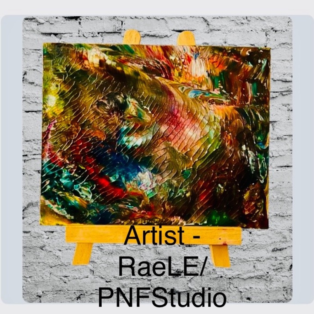 Original Art -Title -The Pursuit of Living Our Wild Abandoned Dreams Mixed Media